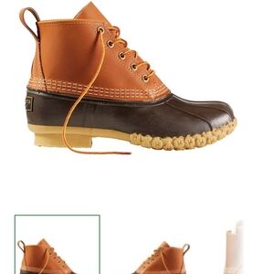 L.L. Bean Two-Tone Brown and Tan Duck Boots, From MAINE